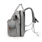 Multifunctional, Large-Capacity Diaper Backpack with Foldable Bed