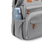Multifunctional, Large-Capacity Diaper Backpack with Foldable Bed